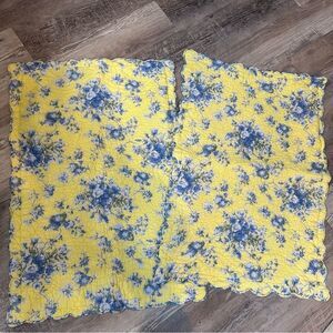 APRIL CORNELL Pillow Sham Covers Floral Vintage Shabby Chic Cottage Country